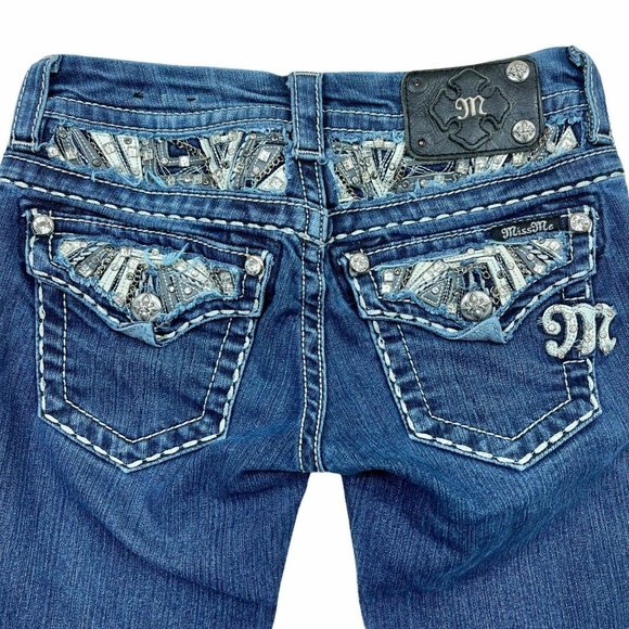 Miss Me Denim - Miss Me Signature Low Rise Slim Bootcut Jeans 24